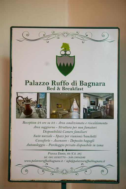 B&B Palazzo Ruffo Di Bagnara Napels Buitenkant foto